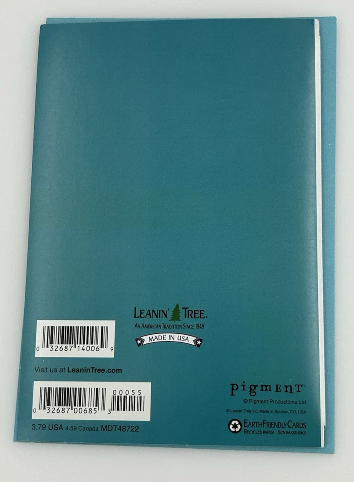 Mothers Day Card Leanin Tree Big Hugs & Kisses Blue Scalloped Greeting Card Mom - Image 3 of 3