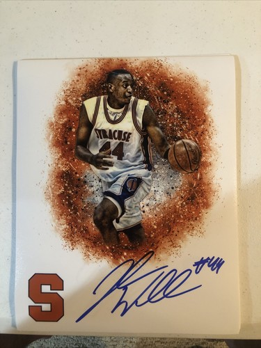 SYRACUSE ORANGE- JOHN WALLACE SIGNED AUTOGRAPH 8x10 PHOTO PICTURE COA CUSE NBA - Picture 4 of 4