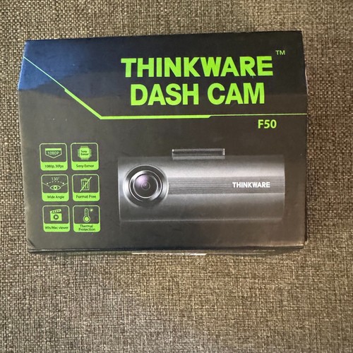 Thinkware Dash Cam F50 with Charger with 1080P Sony Exmor Sensor