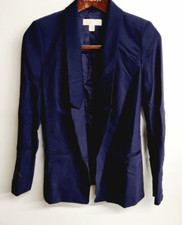MICHAEL KORS Womens Navy Blazer Jacket Open L...
