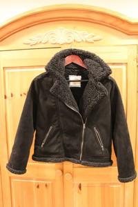 abercrombie shearling coat
