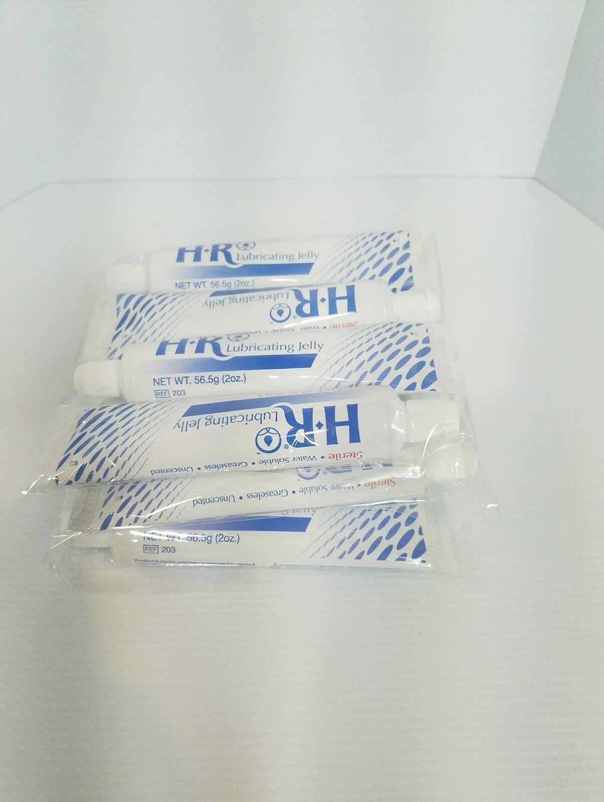HR Lubricating Jelly Water Soluble Sterile 12 2oz tubes Flip Top