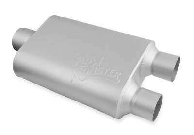 Flowmaster 430402-FM FlowMonster Muffler 3'' Center Inlet 2.5'' Dual Outlet