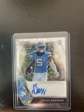 Dazz Newsome 2021 Prizm Draft Picks Silver Disco Rookie Auto!