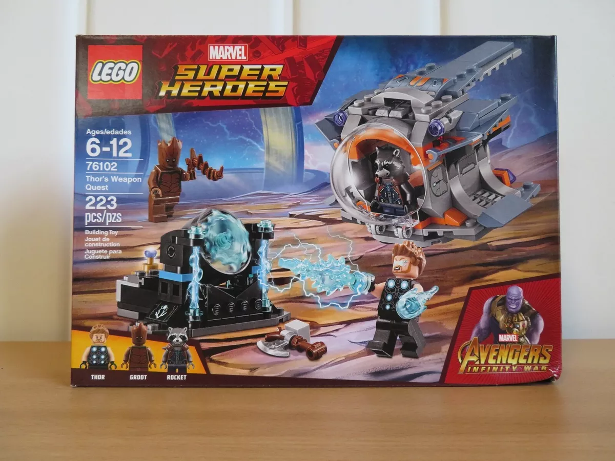 Lego Marvel Super Heroes 76102 Thor s Weapon Quest 223pcs 2018 Avengers NEW