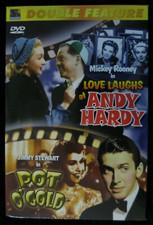 Double Feature DVD Love Laughs At Andy Hardy Pot O' Gold Rooney Stewart NIB