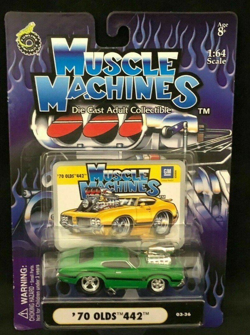 1970 OLDS OLDSMOBILE CUTLASS 442 GREEN MUSCLE MACHINES