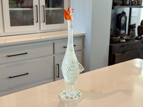Vintage Italian Murano Handblown Art Glass Bird Figurine - Imagen 2 de 8