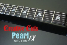 Doves ABALONE Vinyl Dove Fret Markers Inlays Sticker Decals for GUITAR and BASS