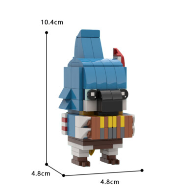 Custom MOC: C7944 Game Character Mini Kass Model 167 Parts Building Blocks