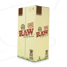 RAW Organic King Size Cone | Bulk Box | 1400 Cones - Free Shipping USA