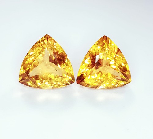 Par de piedras preciosas sueltas certificadas 10-12 quilates corte billón WC03 - Imagen 7 de 9