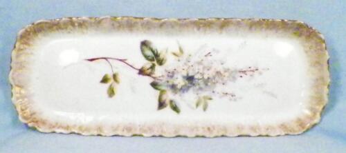 Limoges Visitenkarten Tablett Porzellan Flieder Blumen A Klingenberg Antik Schön - Bild 3 von 7