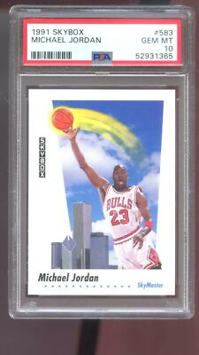 1991-92 Skybox #583 Michael Jordan PSA 10 Graded Basketball