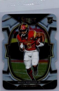 2022 Panini Select #78 Brian Robinson Jr. Silver Prizm Die Cut
