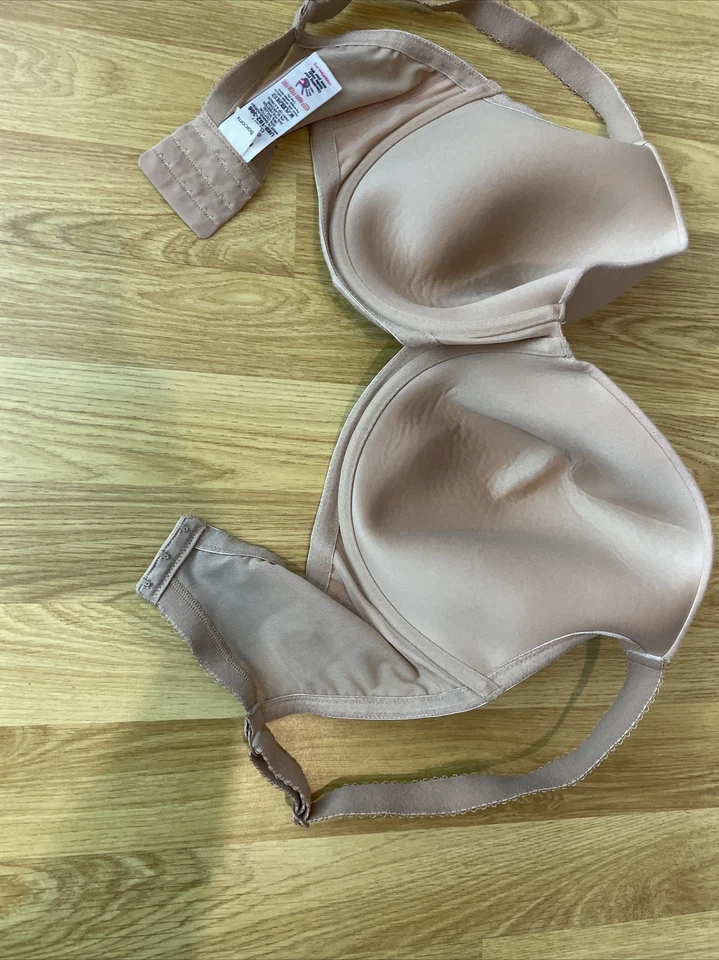 Womens Next Uk 34G Beige Jersey Padded Underwired Casual Balcony Bra - Image 4 of 4