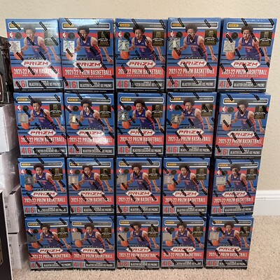 Lot of 20! 2021-22 Panini Prizm NBA Basketball Blaster Box - Silver Cracked Ice