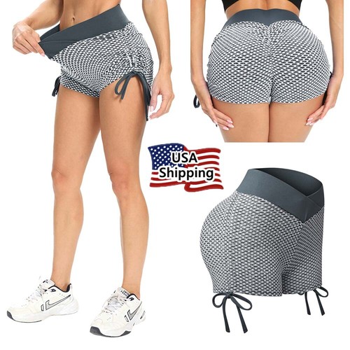 Side Drawstring Yoga Shorts