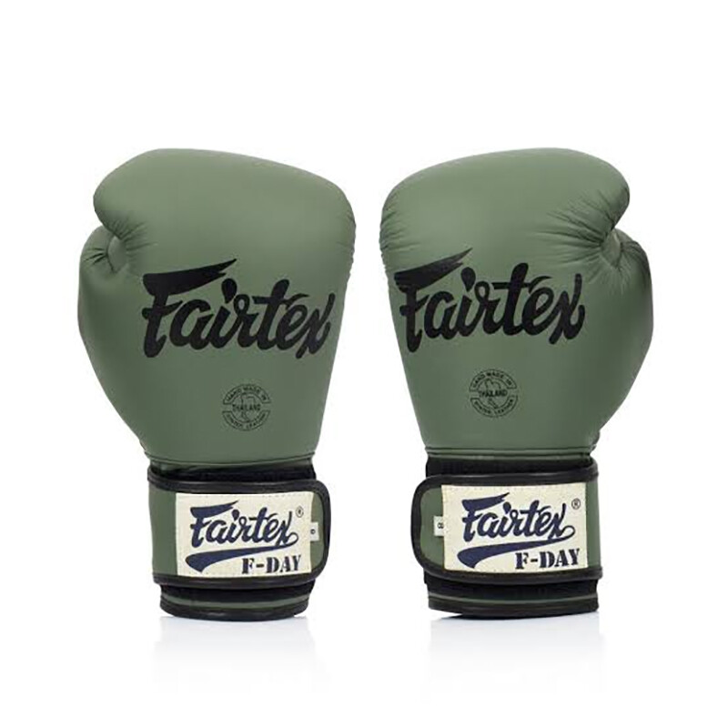 Fairtex F-DAY ボクシンググローブ グリーン Boxing Training Gloves - FAIRTEX F-Day Limited Edition Army Green