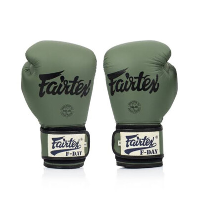 Fairtex F-DAY ボクシンググローブ グリーン Boxing Training Gloves - FAIRTEX F-Day Limited Edition Army Green
