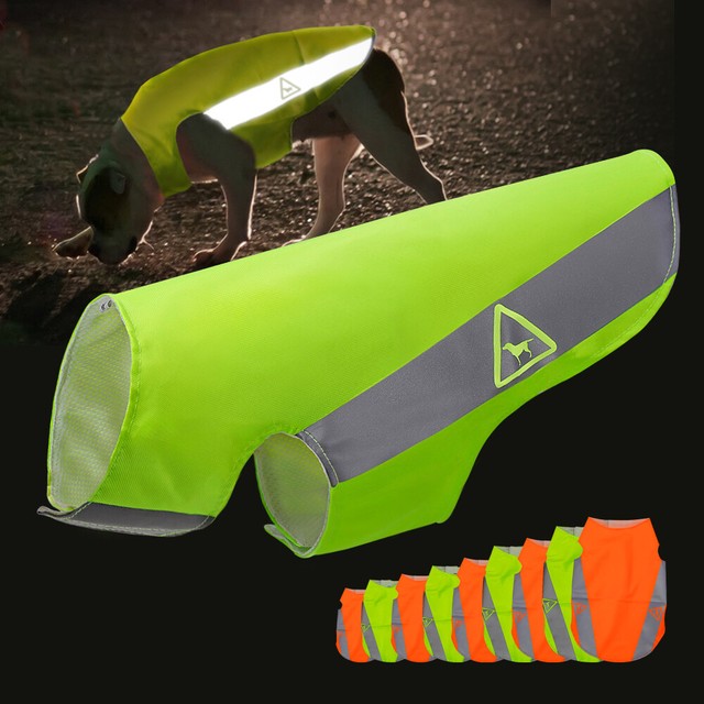 Hi Vis Viz Dog Safety Vest Reflective Pet Puppy Coat Jacket Small