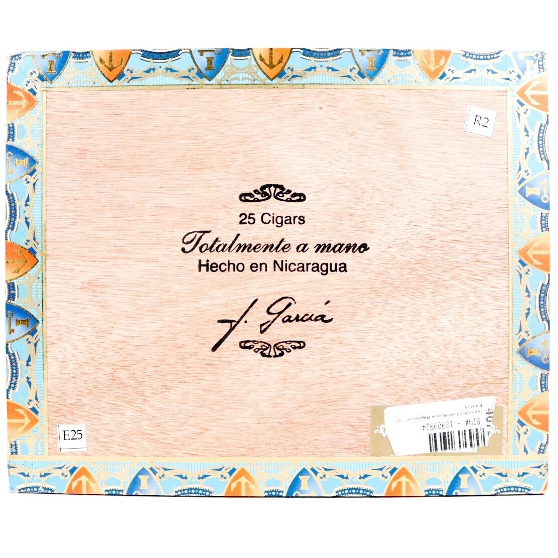 La Aroma De Cuba Mi Amor Magnifico Empty Wood Cigar Box 8.25" x 6.75" x 2.5"