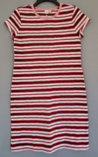 GAP WOMENS SMALL POCKET T-SHIRT DRESS PINK STRIPED NEW W/ TAGS