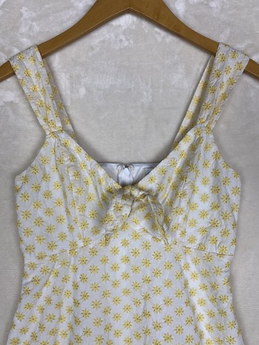 Lily Rain Baby Doll Dress Womens Small Mini Floral Eyelet Embroidered Romantic - Picture 2 of 16