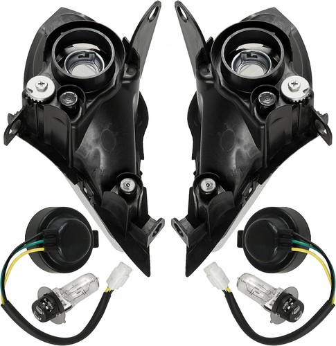 Caltric Right and Left Headlight Assembly compatible with Yamaha YFZ450 YFZ450R - Picture 3 of 7
