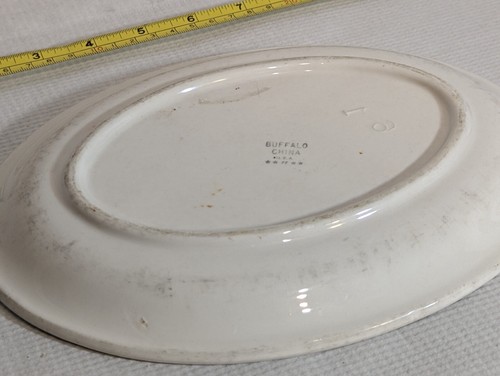 Perkins Restaurant Meadville PA Dinner Plate Buffalo China USA 1950s 60s VG+ Vtg - Picture 8 of 8