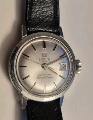 TISSOT Seastar Seven Automatik, schöne Damenuhr, Edelstahlgehäuse mit Datum - Bild 1 von 3