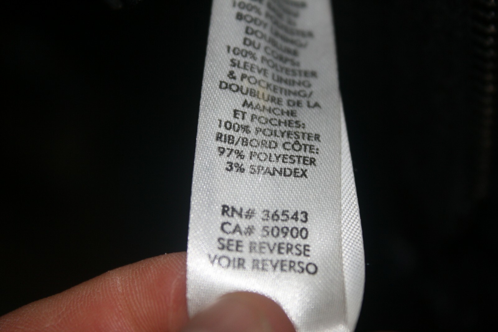 Calvin Klein , Mens Black Full Zipper 