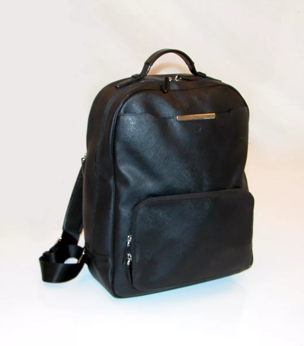 Effortless top saffiano backpack