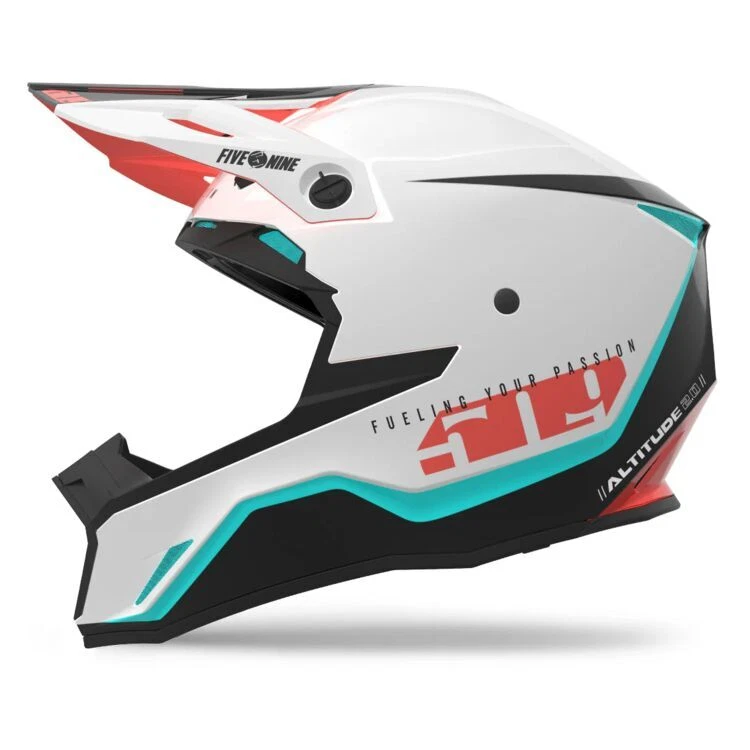 开箱 509 成人高度 2.0 Dirt 自行车露脸头盔 科幻 白色 大号 — 第 2/3 张图片