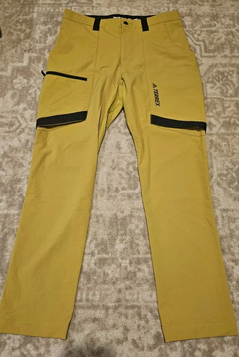 adidas TERREX Men's HH9237 Pulse Olive Zupahike Hiking Pants New Bnwt 32w