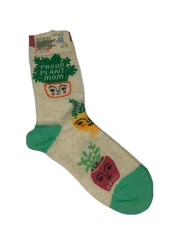 Blue Q "Proud Plant Mom" Women's Socks Funny Gag Gift Size 5-10 New