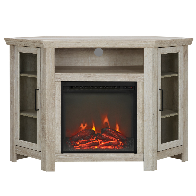 Bedroom Corner Electric Fireplace - Electric Fire Place Heater Tv Stand 42 Inch Mantel Realistic Flame Living Room For Sale Online Ebay