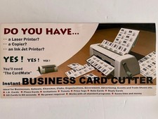 Cardmate Business Card Cutter 04CARDMATE desktop manual NEW SEALED