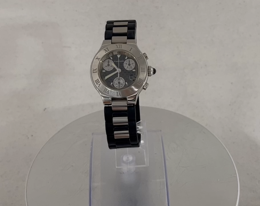 Cartier Must 21 Chronoscaph W10198U2 SM Quartz Womens Watch