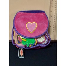 Melissa Doug Ks Kids Take-Along Purse Soft Toddler Playset Pink Purple Heart