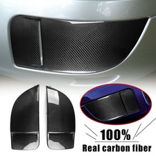 Fog Light Bumper Bezel Cover Caps For 04-05 Subaru Impreza WRX STi Carbon Fiber