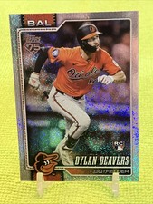 Dylan Beavers RC 2026 Topps Series 1 #339 SANDGLITTER PARALLEL Baltimore Orioles