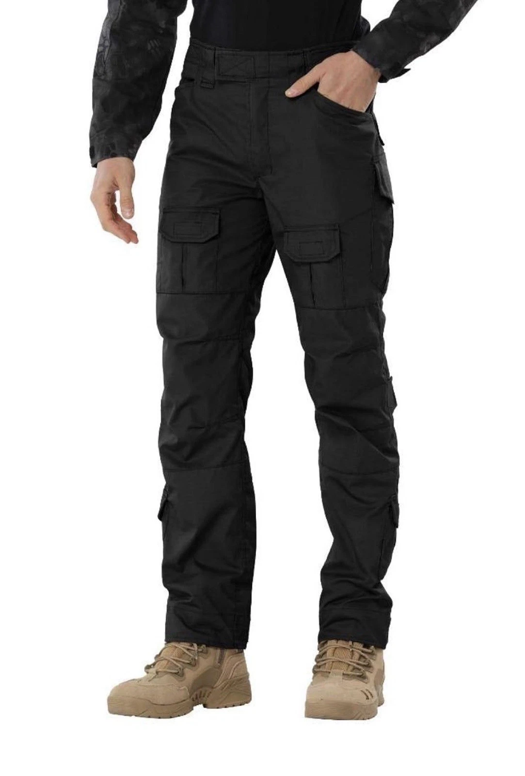 TRGPSG Men’s Size 38 Black Lightweight Tactical Cargo Pants w/10 Pockets
