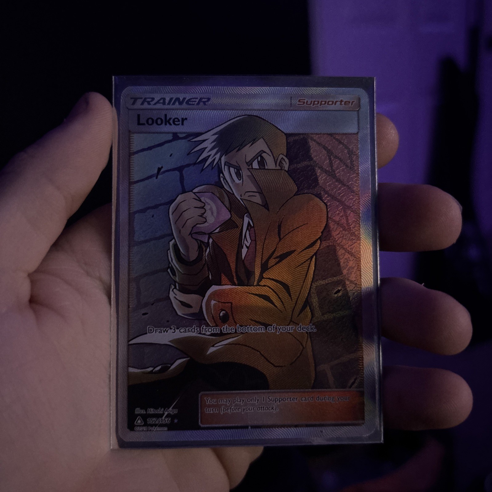 Looker (Full Art) 152/156 Trainer Sm-Ultra Prism Holo Pokémon TCG NM 2018