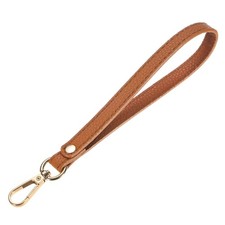Wristlet Strap 1PCS - PU Leather Hand Strap - Brown-Gold-8.27In 