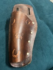 vintage youth leather toy gun holster pony design