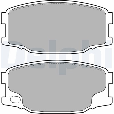 DELPHI LP2073 Brake Pad Set, disc brake for DAF,MITSUBISHI,TALBOT