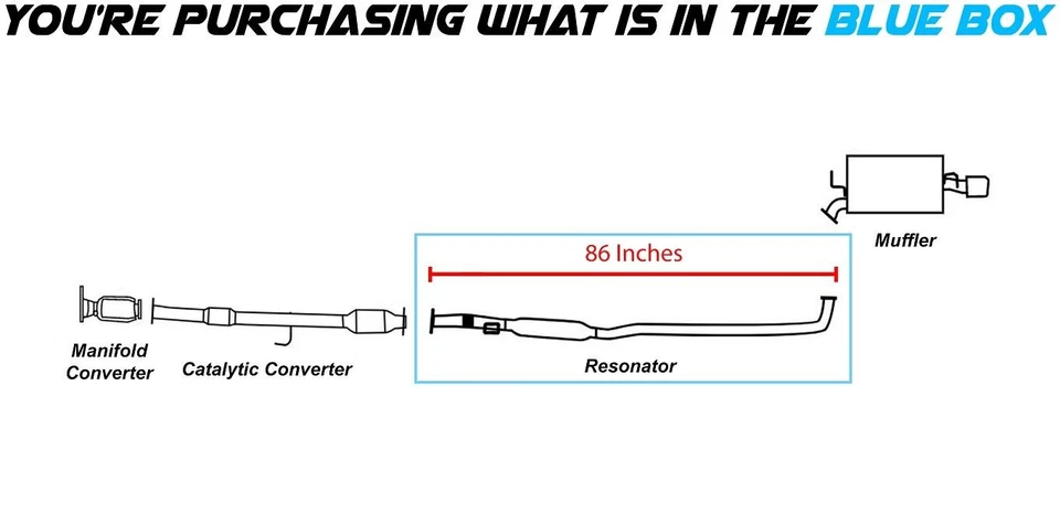 Direct fit Resonator Pipe fits: 1999-2001 Toyota Solara 2.2L - Image 2 of 3