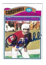 Autographed Signed 1977 Topps Roger Wehrli St. Louis Cardinals Card #290 w/ COA