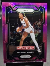 2024 Panini Prizm Monopoly WNBA #9 Diamond Miller Pink Prizms #/149